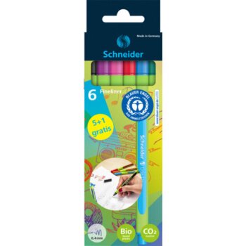Schneider Fineliner Line-Up 0,4mm 6er Etui