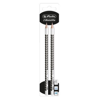 herlitz Bleistift Just Black, dreikant, 2er
