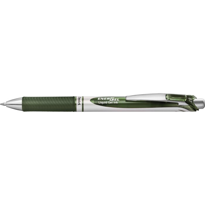 Pentel Liquid Gel-Tintenroller Energel BL77, olivgrün - Hochwertiger Gelschreiber