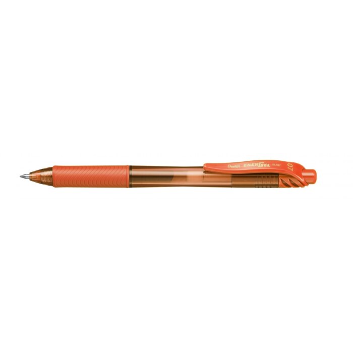 Pentel Liquid Gelový roller EnerGel-X BL107, oranžový - Rýchloschnúce gélové pero