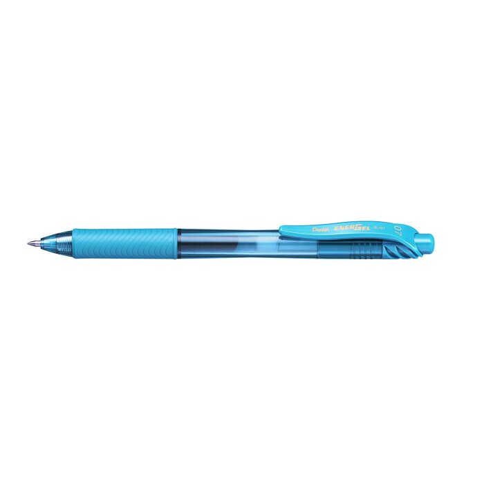Pentel Liquid Gel-Tintenroller EnerGel-X BL107, hellblau - Schnelltrocknender Gelschreiber