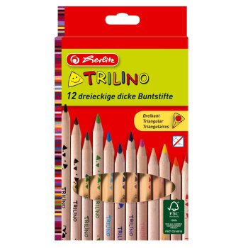 herlitz trojhranné farbičky Trilino - 12...