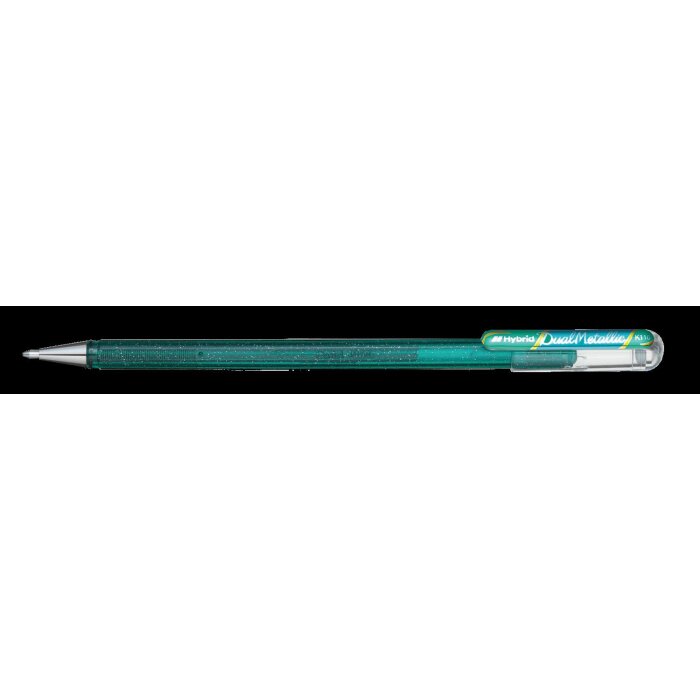 Pentel Hybrid Gélové pero "Dual Pen", zelená/modrá