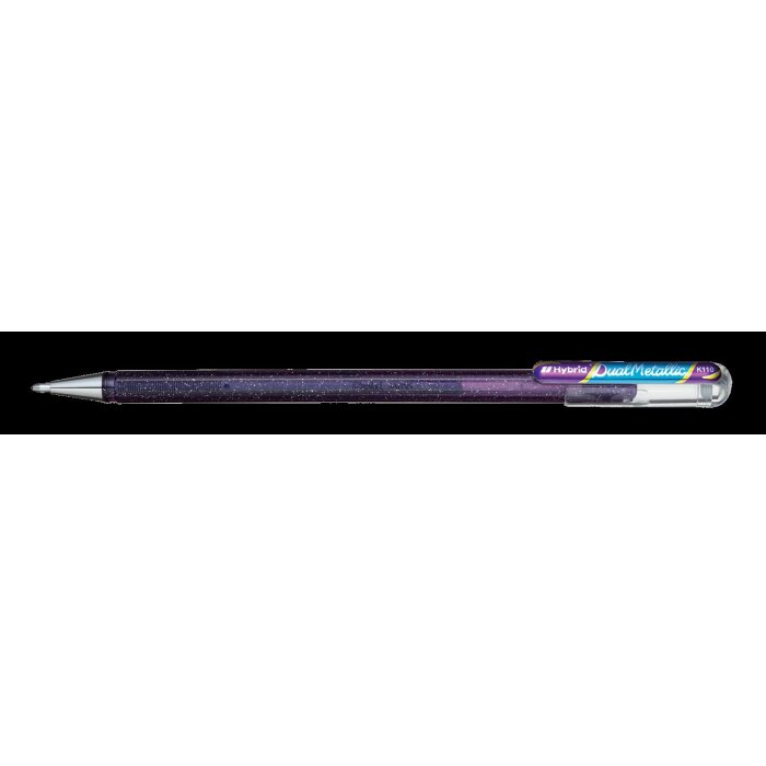Pentel Hybrid Gel-Tintenroller "Dual Pen", violett/türkis