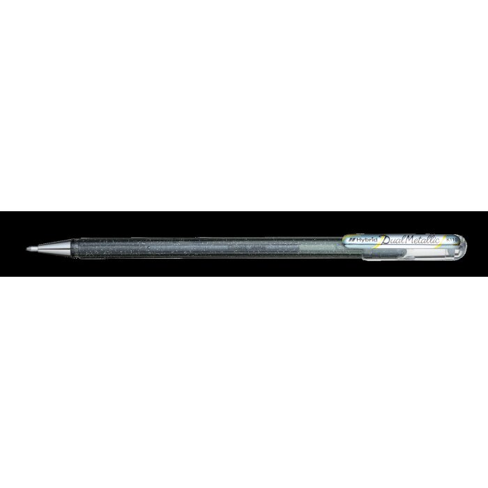 Pentel Hybrid Gel-Tintenroller "Dual Pen", silber