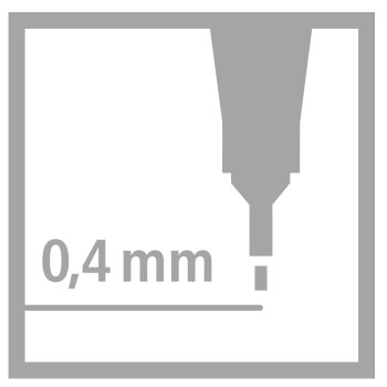 STABILO point 88 - fineliner - 40 ks v rôznych farbách
