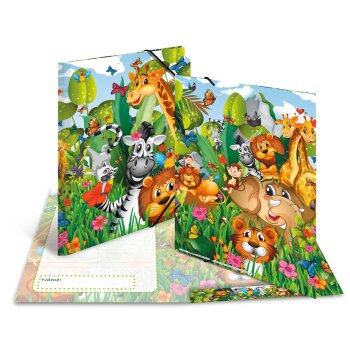 HERMA Eckspannermappe "Dschungel", Karton, DIN A3