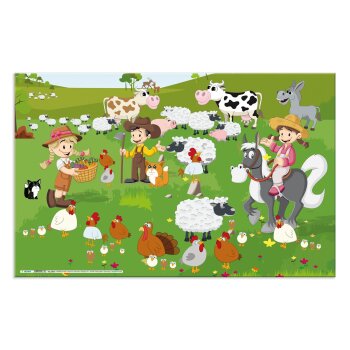HERMA podložka na stôl (š)550 x (v)350 mm - malá farma
