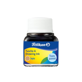 Pelikan Tusche 10ml im Glas sepia