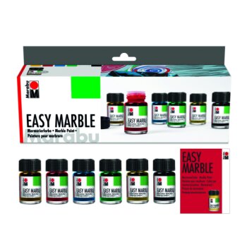 Marabu Marmorierfarben-Set Easy Marble Starter-Set 6 x 15 ml