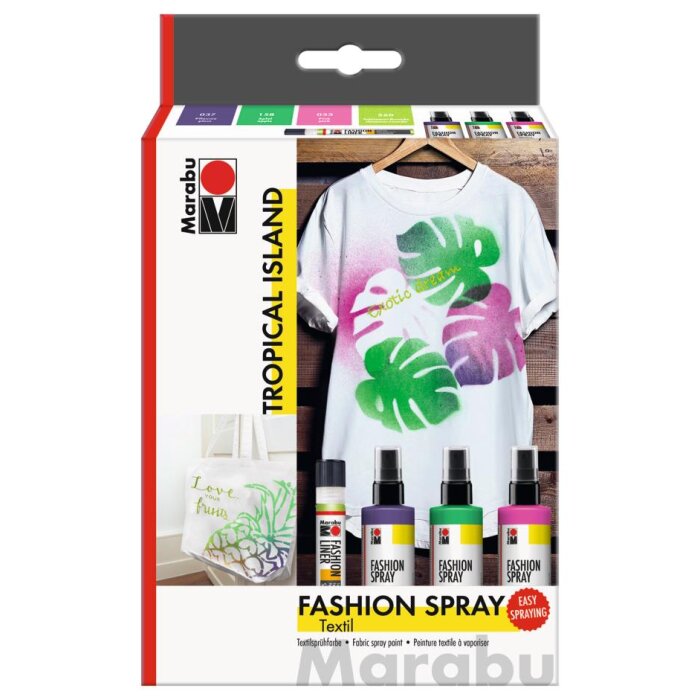 Marabu Fashion Spray Sada „Tropical Island“