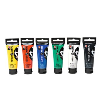 Marabu Acrylfarben "Artist Acryl", Set 6 x 22 ml