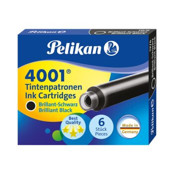 Pelikan 4001 Standard Tintenpatrone schwarz 6er