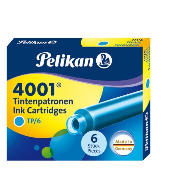Pelikan 4001 Standard Tintenpatrone türkis 6er