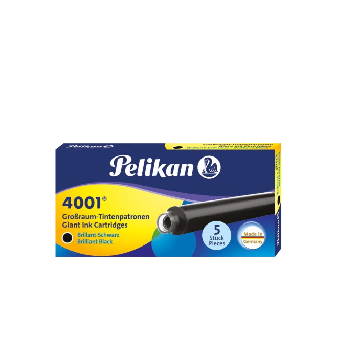 Pelikan 4001 Großraum Tintenpatrone schwarz 5er
