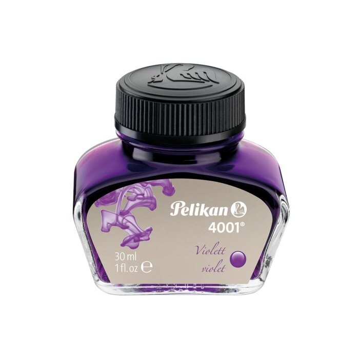 Pelikan Tinte 4001 im Glas, violett, Inhalt: 30 ml