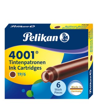 Pelikan 4001 Standard Tintenpatrone brilliant-braun 6er