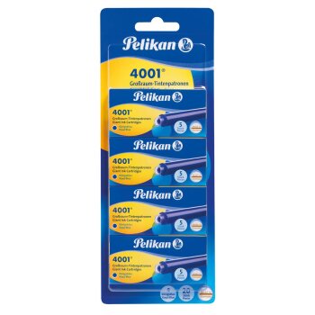 Pelikan 4001 Großraum Tintenpatrone königsblau...