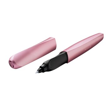 Pelikan Twist - guličkové atramentové pero Girly Rose L+R - vymazateľný modrý atrament - vo farbe ružová / metalická