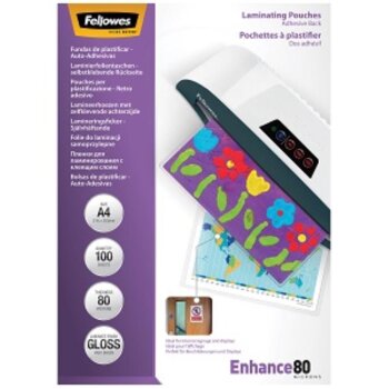 Fellowes Laminierfolientasche Peel & Stick, DIN A4,...