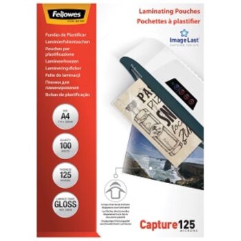 Fellowes Laminierfolientasche, DIN A4, glänzend, 125...
