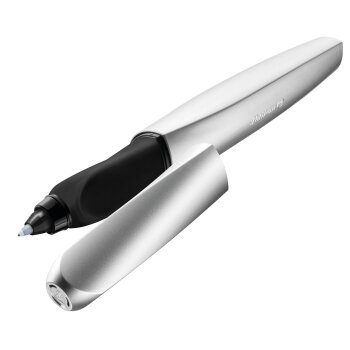 Pelikan Twist Tintenroller, silber/schwarz L+R