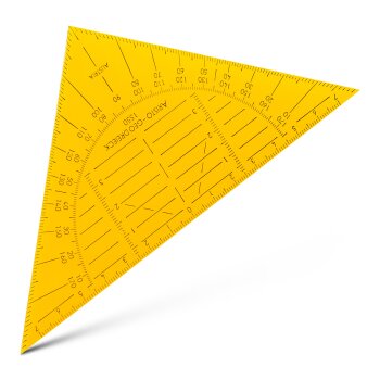 ARISTO Geodreieck® 16 cm orange, biegsam ohne Facette (AR1550OR)