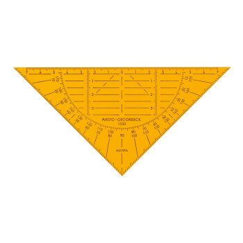 ARISTO Geodreieck® 16 cm orange, biegsam ohne Facette (AR1550OR)