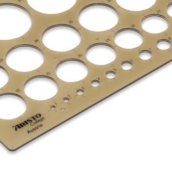 ARISTO College Schulkreisschablone, Kreise 1-35 mm (AR23319)