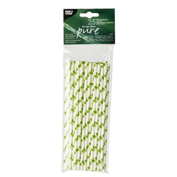 PAPSTAR Papier-Trinkhalm "Dots", 200 mm, farbig...