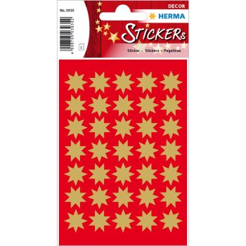HERMA Weihnachts-Sticker DECOR "Sterne", 15 mm,...