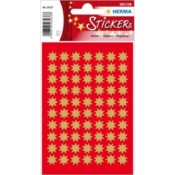 HERMA Weihnachts-Sticker DECOR "Sterne", 10 mm,...