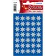 HERMA Weihnachts-Sticker DECOR "Sterne", 16 mm, silber