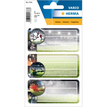 HERMA nalepovacie etikety na učebnice - 76 x 35 mm - futbal