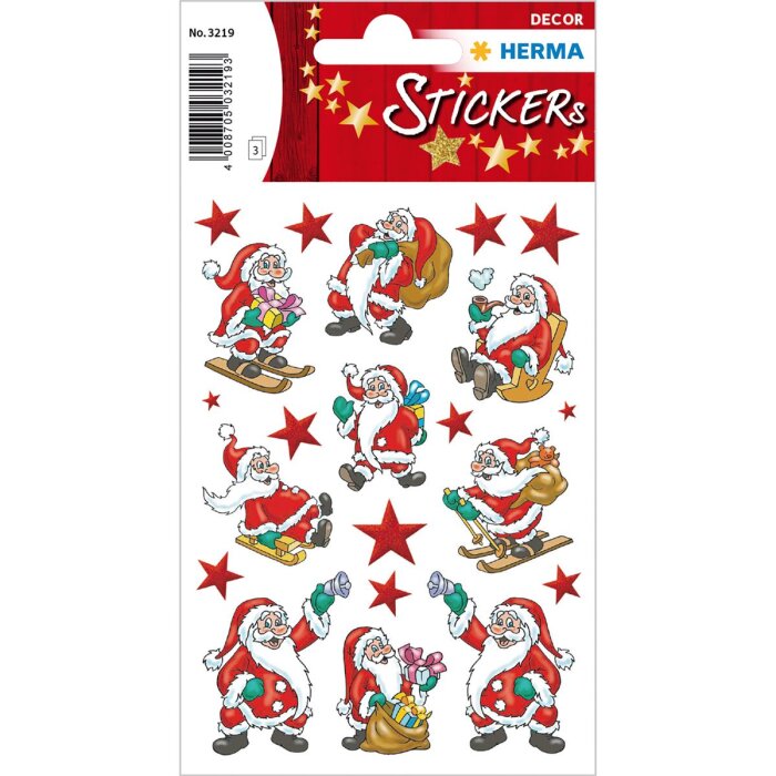 HERMA vianočné nálepky DECOR "Klasické Vianoce"