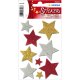 HERMA Weihnachts-Sticker MAGIC "Sterne bunt", glittery