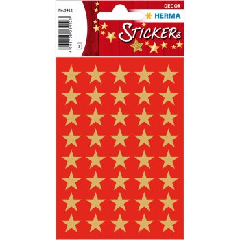 HERMA Weihnachts-Sticker DECOR "Sterne", 13 mm,...