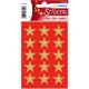 HERMA vianočné nálepky DECOR "Hviezdy", 22 mm, zlaté