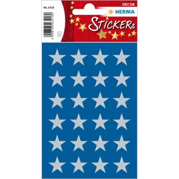 HERMA Weihnachts-Sticker DECOR "Sterne", 15 mm,...