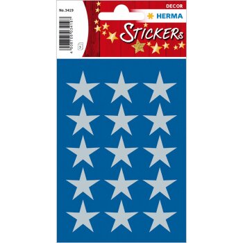HERMA Weihnachts-Sticker DECOR "Sterne", 22 mm,...