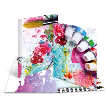HERMA Eckspannermappe "Farben", aus Karton, DIN A3