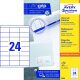 AVERY Zweckform univerzálne etikety, 70 x 33,8 mm - biele (3664)