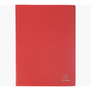 EXACOMPTA Sichtbuch, DIN A4, PP, 50 Hüllen, rot
