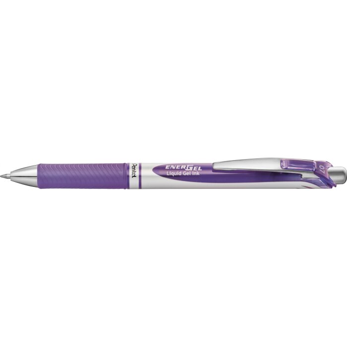 Pentel Liquid Gel-Tintenroller EnerGel BL77, lila - Hochwertiger Gelschreiber