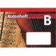 ÖKO-PLUS Notenheft B 16 Blatt, 6-zeilig, 1-seitig bedruckt