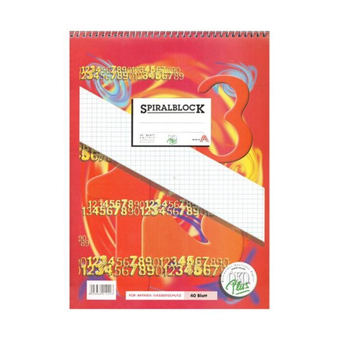 ÖKO-PLUS Spiralblock A5 40 Blatt - kariert