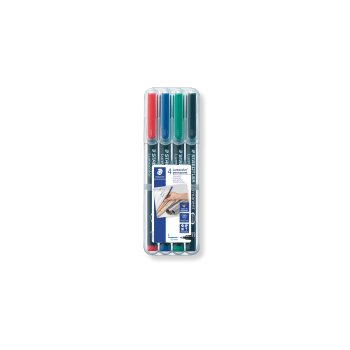 STAEDTLER Lumocolor 318 permanent Universalstifte 0,6mm 4er Box
