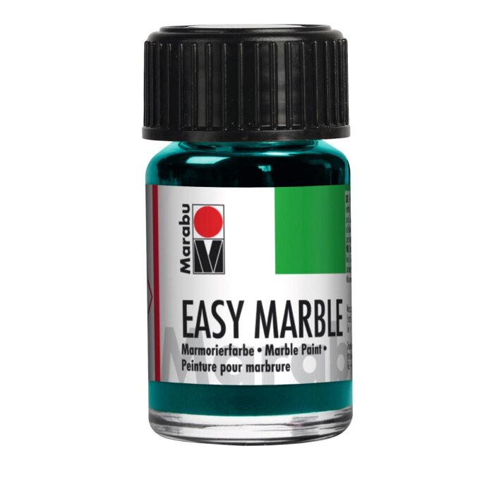 Marabu Mramorovacia farba Easy Marble, 15 ml, akvamarínová zelená 297