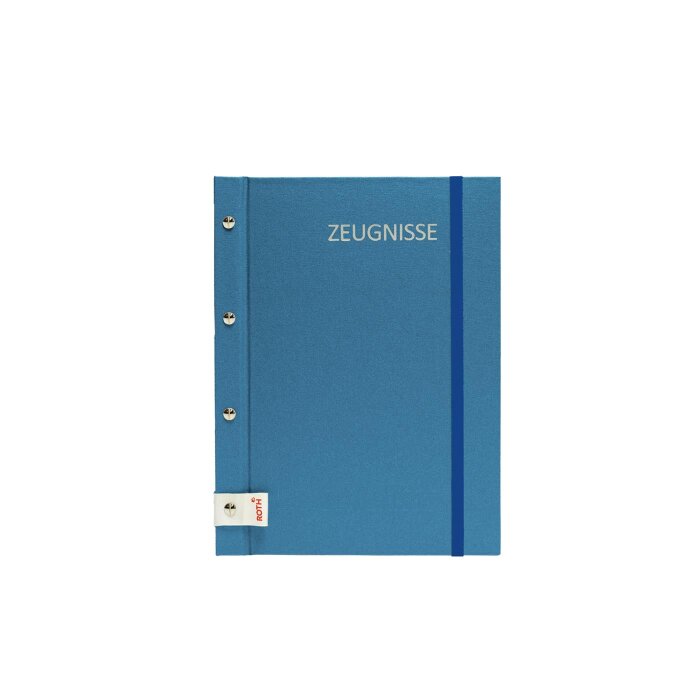 ROTH Zeugnismappe Metallium mit Buchschrauben, blau