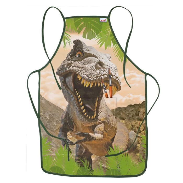 ROTH maliarska zástera - s vreckom na bruchu - tyranosaurus